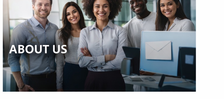 Modern newsroom workspace without people